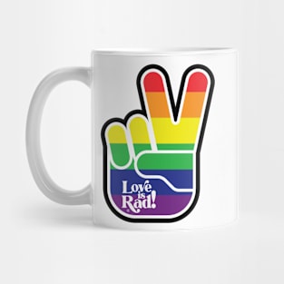 Love is Rad! | Peace Sign Mug